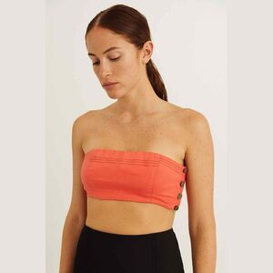 NWOT Free People ‘Yara’ bralette tube sleeveless orange crop top